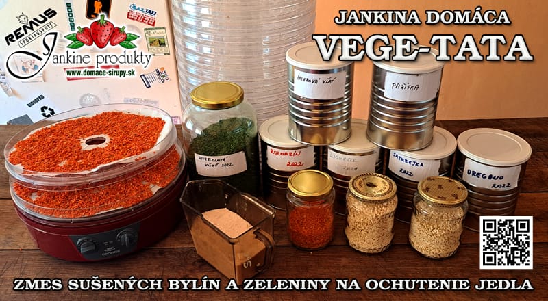 Jankina VEGE-TATA - domáca vegeta BEZ SOLI