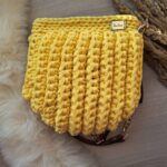 Crossbody háčkovaná kabelka Yellow