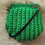 Crossbody háčkovaná kabelka Green Apple