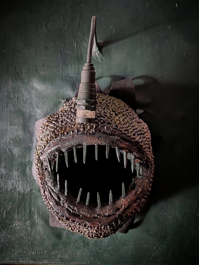 Obraz Ryba so svetlom - morský čert - Black devil fish