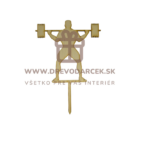 Drevený zápich do torty s motívom  Kulturista