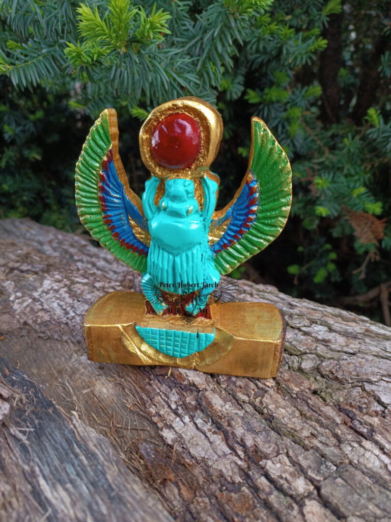 CHEPRER - drevená soška - Cheprer wooden statue