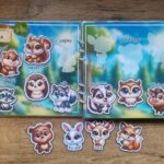 🐓🐬🐿️Pracovný zošit na suchý zips - Veľký zošit zvieratiek 🐅🦂🦚
