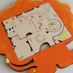 Drevené puzzle zvieratká zo savany