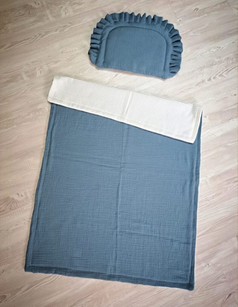 Mušelínový set do kočíka,  postieľky