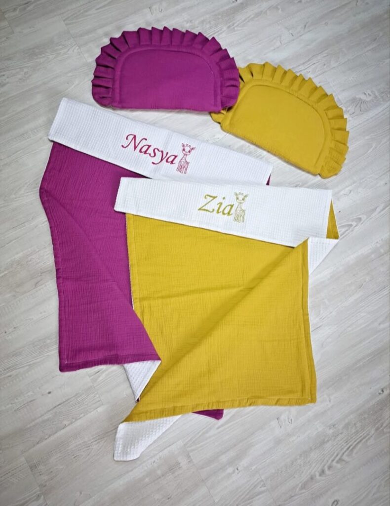 Mušelínový set do kočíka,  postieľky
