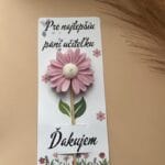 Sójová sviečka pre pani učiteľku