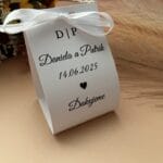 Svadobná sójová sviečka - s personalizovaným balením